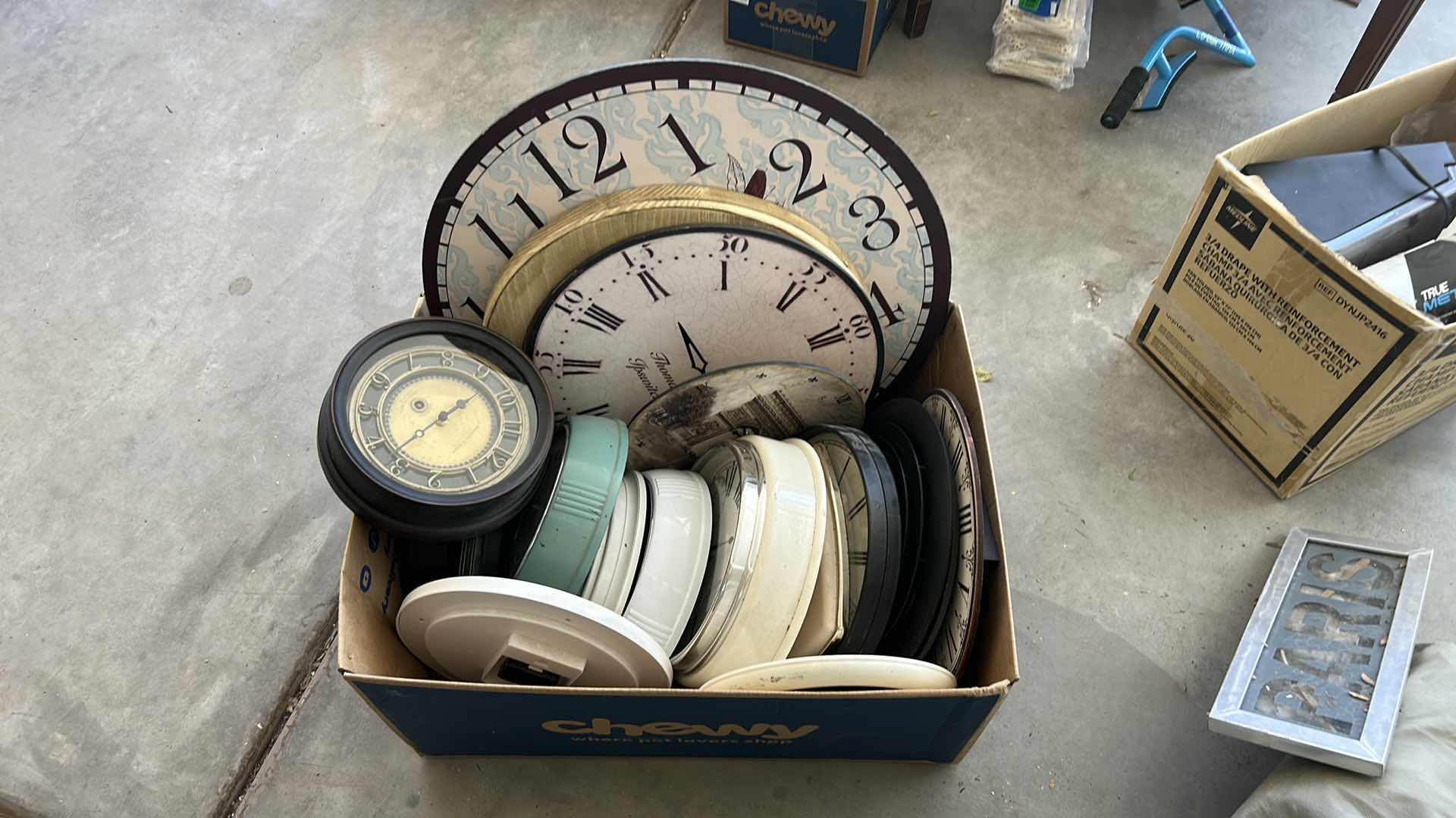 Photo 1 of BOX OF CLOCKS