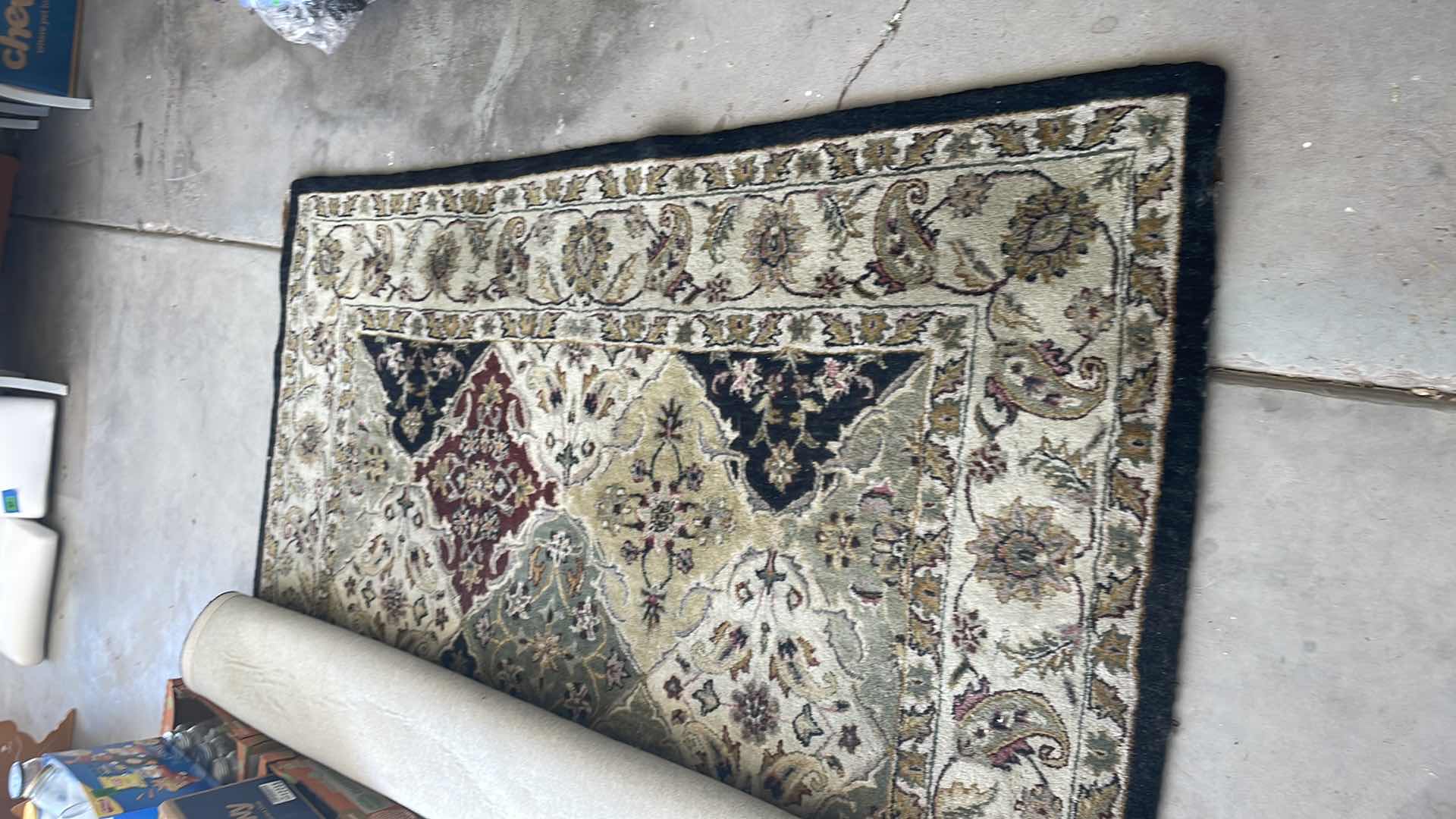 Photo 1 of HAND TUFTED NATIVE INDIA TRADITIONAL PERSIAN 80%WOOL 20”COTTON LARGE RUG  10”x13”