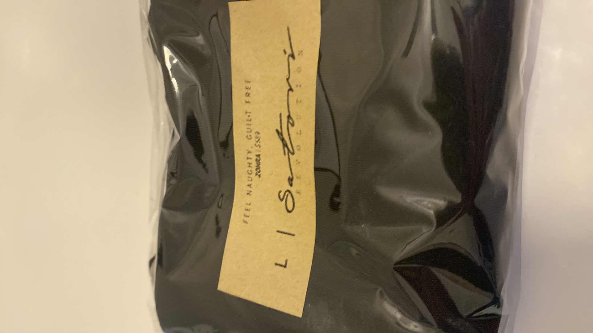 Photo 1 of SIZE LARGE BLACK ZOHRA BODYSUIT WITH FRONT TO BACK REVERSIBLE DESIGN WITH HI CUT LEGS ULTRA SOFT COTTON LINING FOR COMFORT EDGY TOUCH FOR DAY AND NIGHT, CAN WEAR AS SWIMWEAR