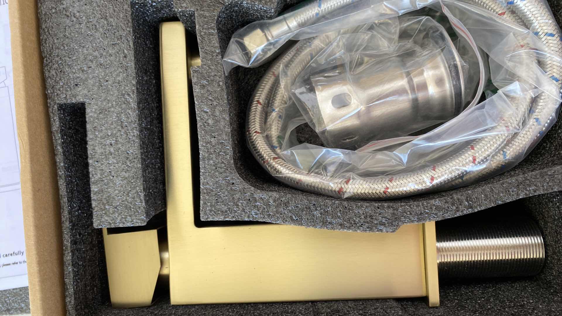 Photo 2 of KENES SINGLE LEVER BASIN FAUCET BRUSHED GOLD