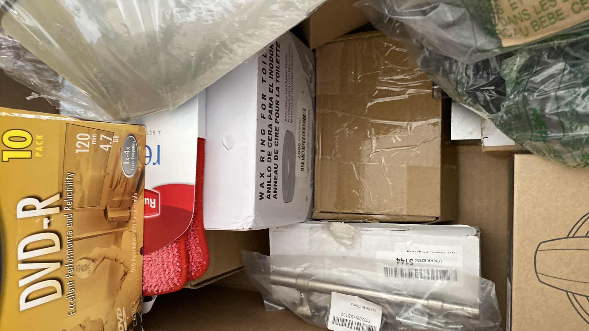 Photo 1 of BOX OF MISCELLANEOUS GARAGE AND HOUSEHOLD ITEMS