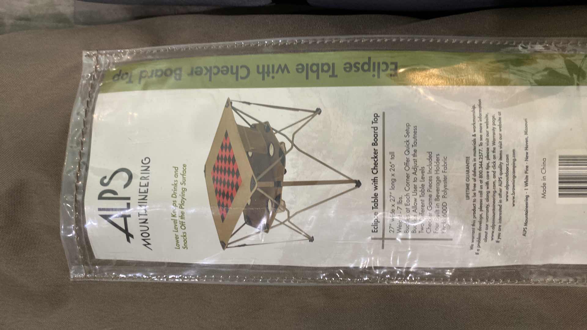 Photo 2 of ALPS ECLIPSE TABLE AND SLEEPING BAG