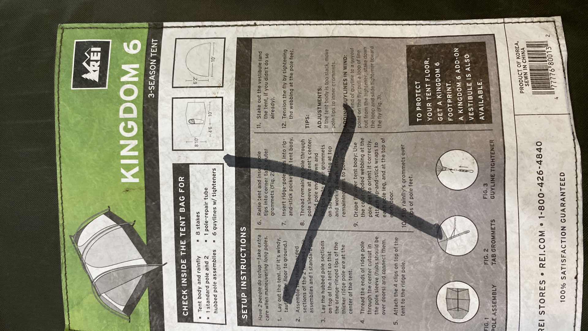 Photo 1 of REI KINGDOM 6 TENT