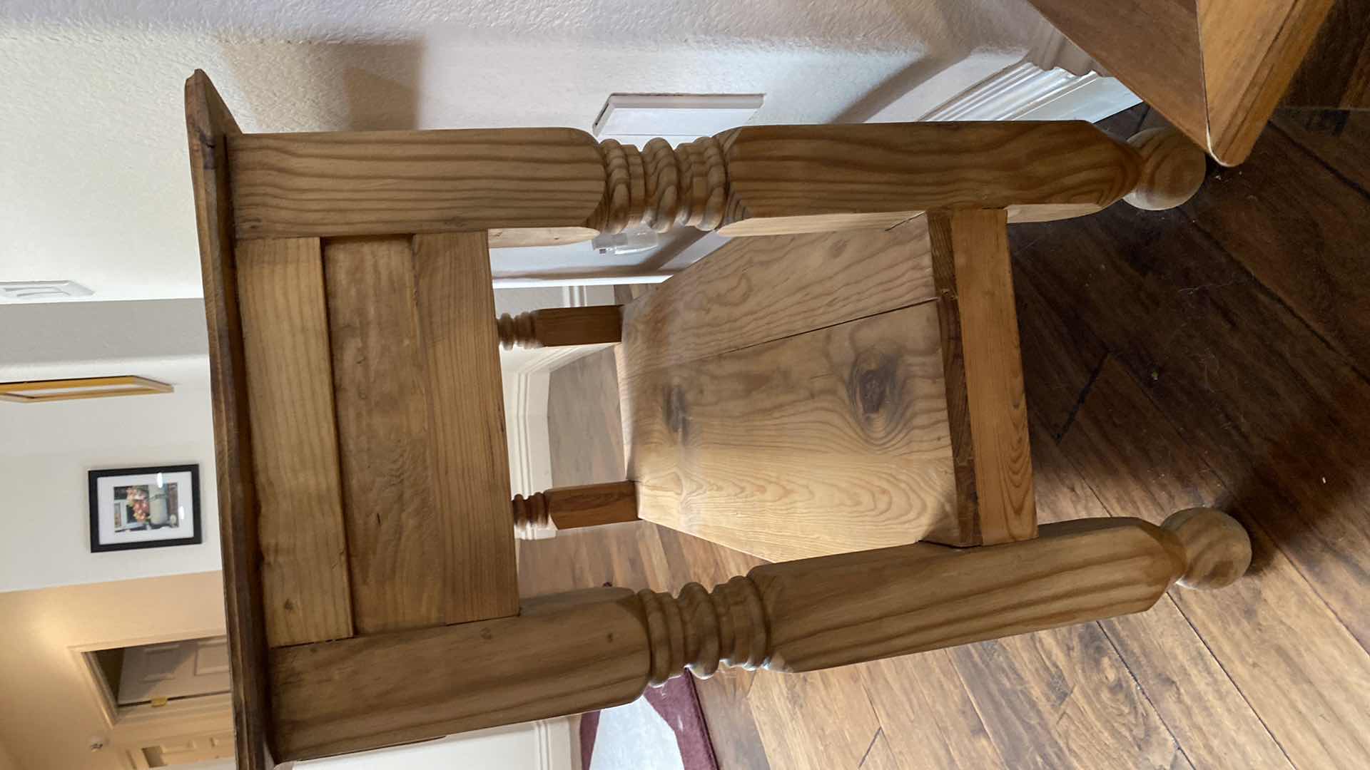 Photo 1 of PINE WOOD 1 DRAWER CONSOLE TABLE 47“ x 17“ H 30”