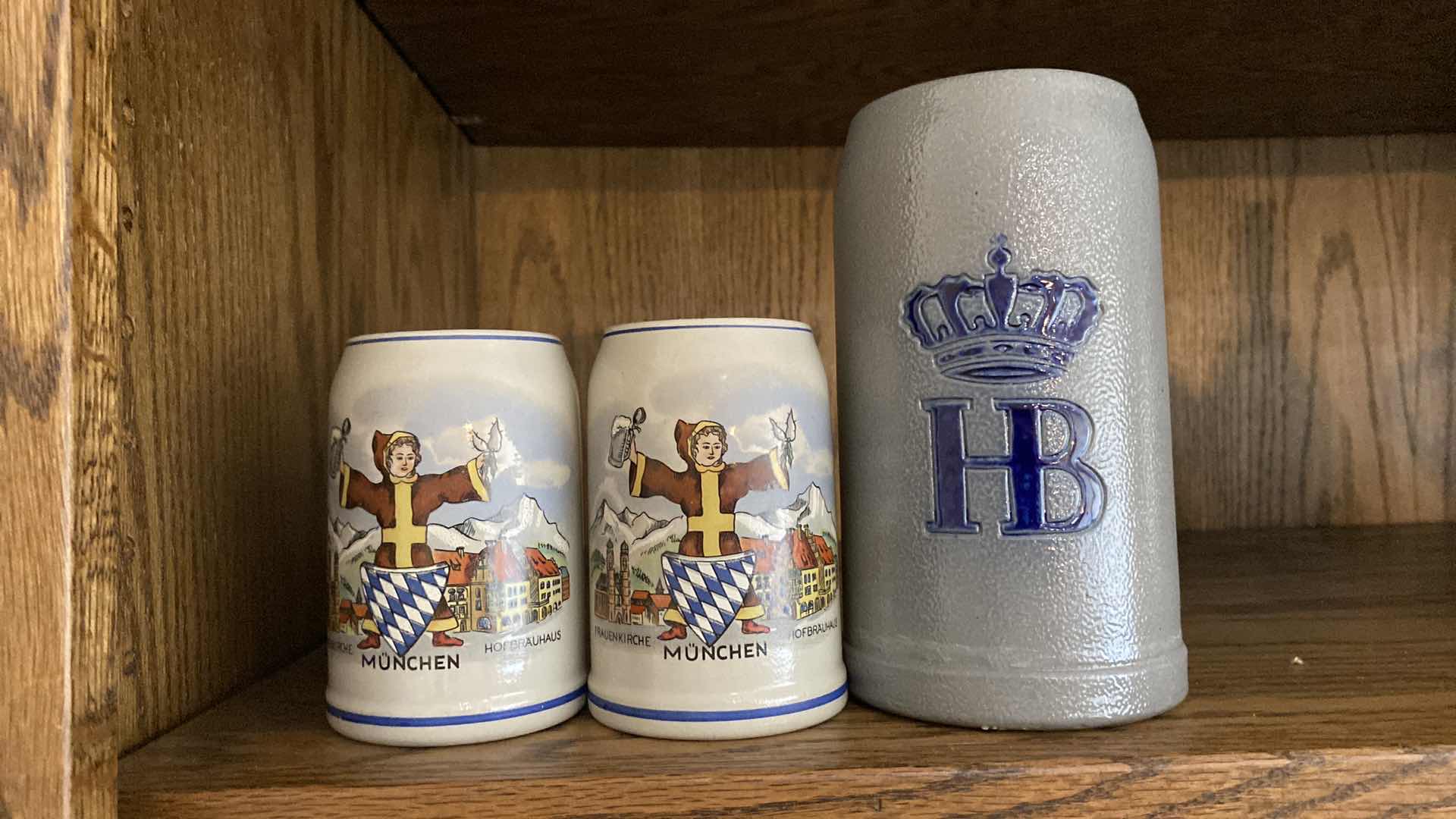 Photo 1 of 3-MUGS FROM HOFBAUERN HAUS MUNICH GERMANY