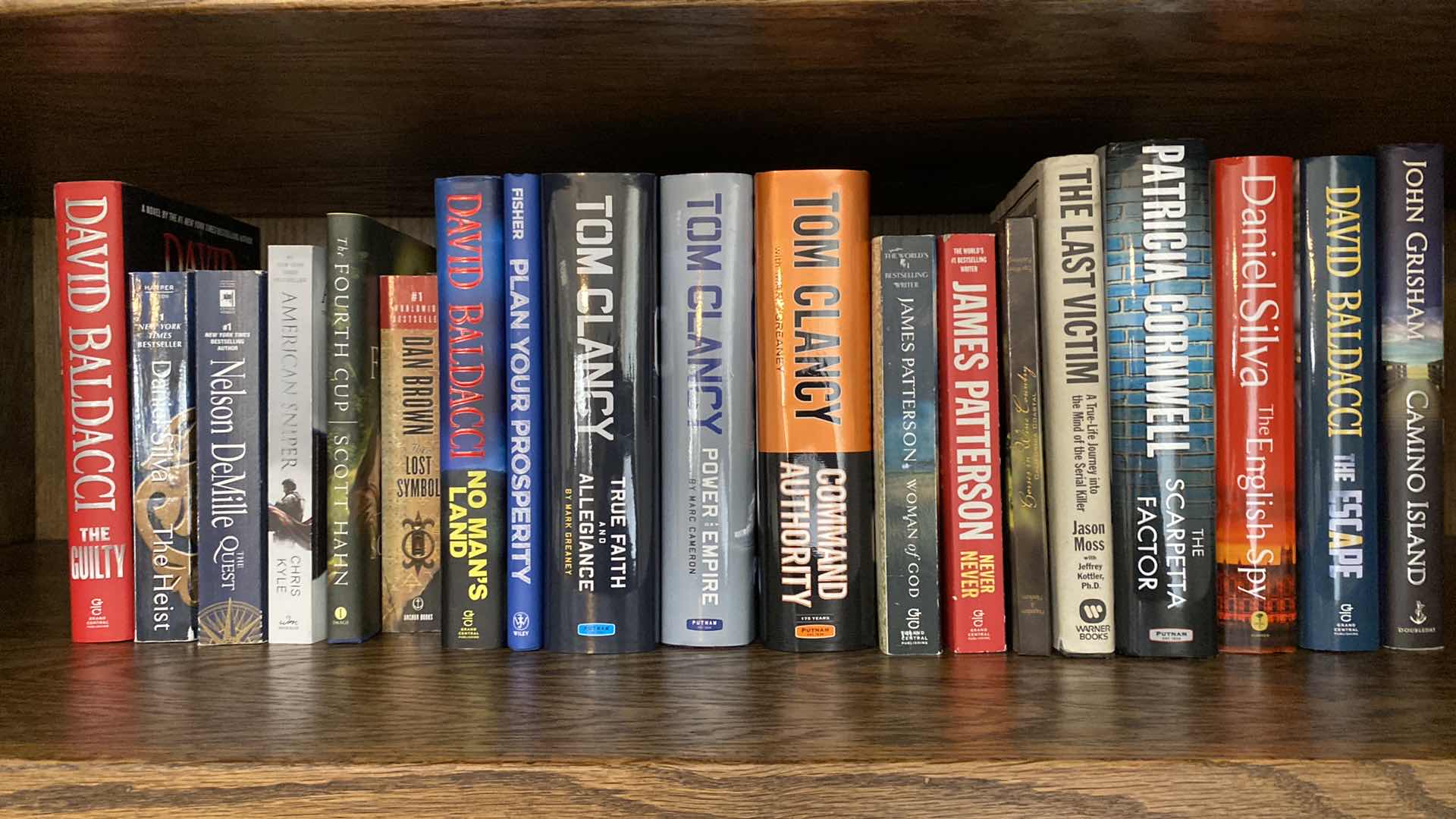 Photo 1 of SHELF OF BOOKS CLANCY PATTERSON AND MORE