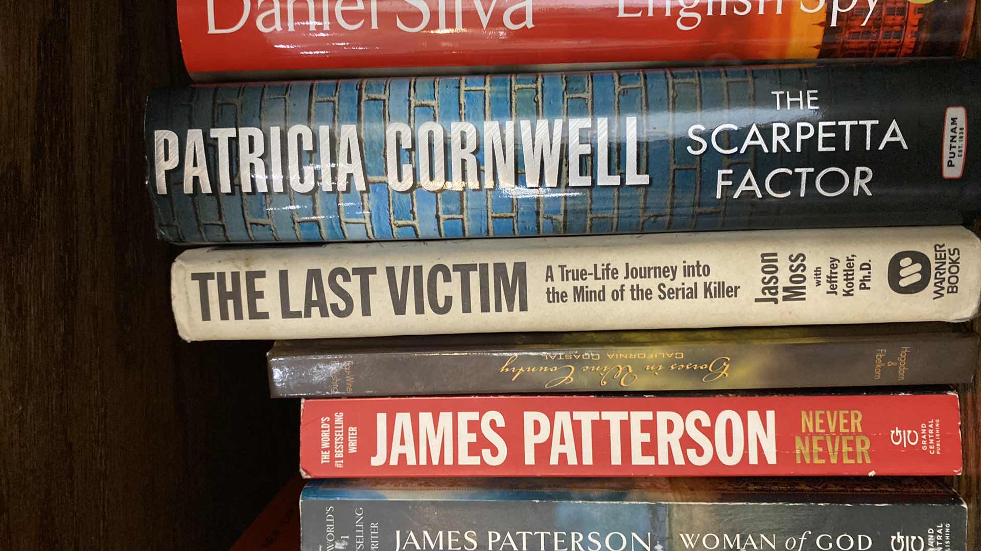 Photo 5 of SHELF OF BOOKS CLANCY PATTERSON AND MORE