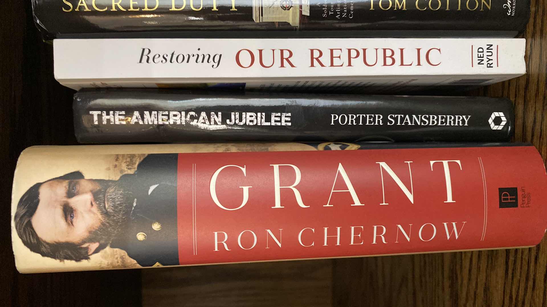 Photo 1 of SHELF OF POLITICAL AND HISTORIC BOOKS BILL O’REILLY AND MORE