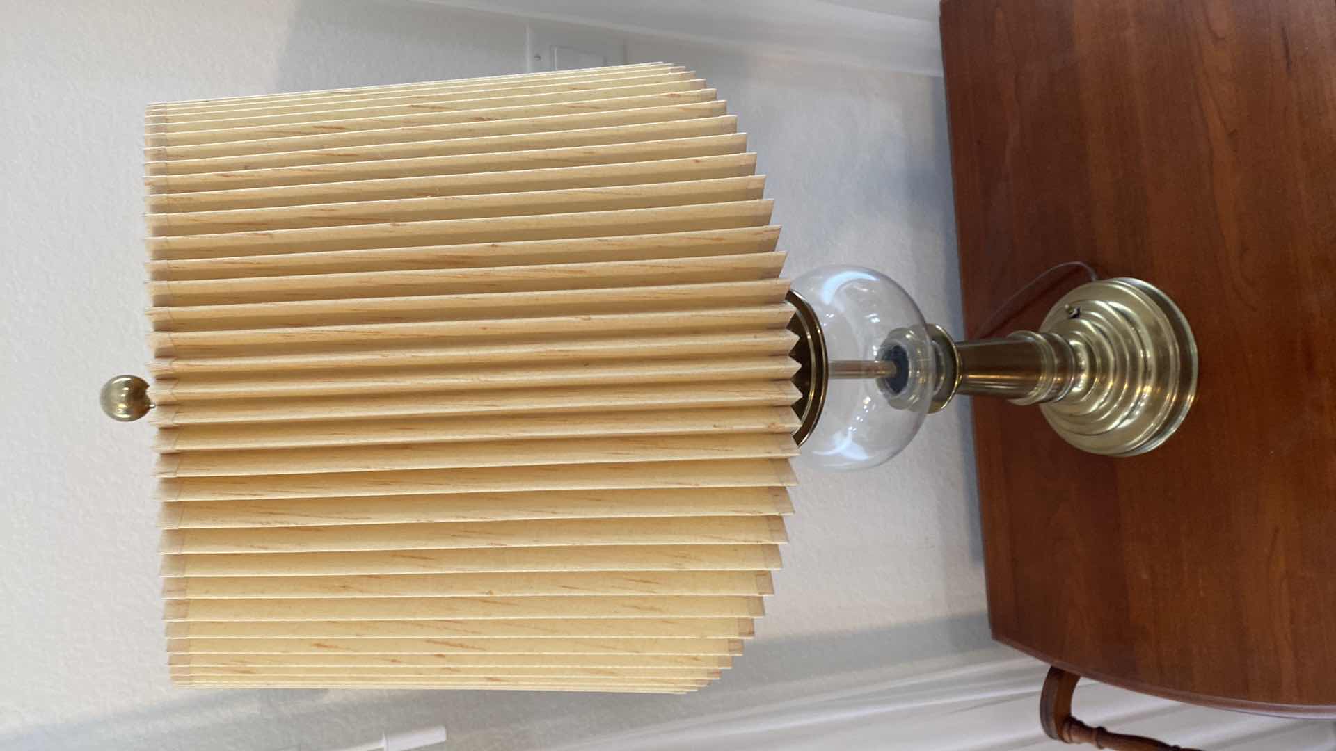 Photo 1 of BRASS TABLE LAMP H33”