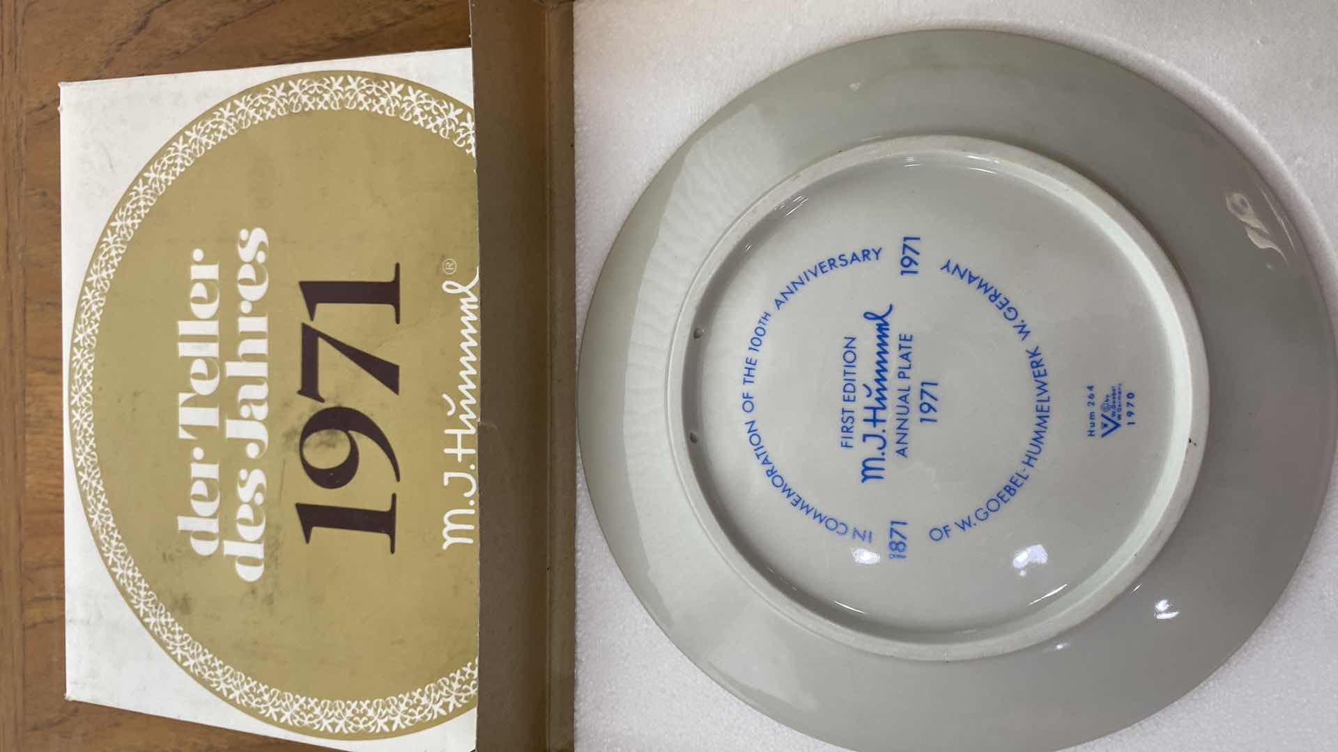 Photo 1 of J HUMMEL COLLECTOR PLATES YEARS 1971 to 1974