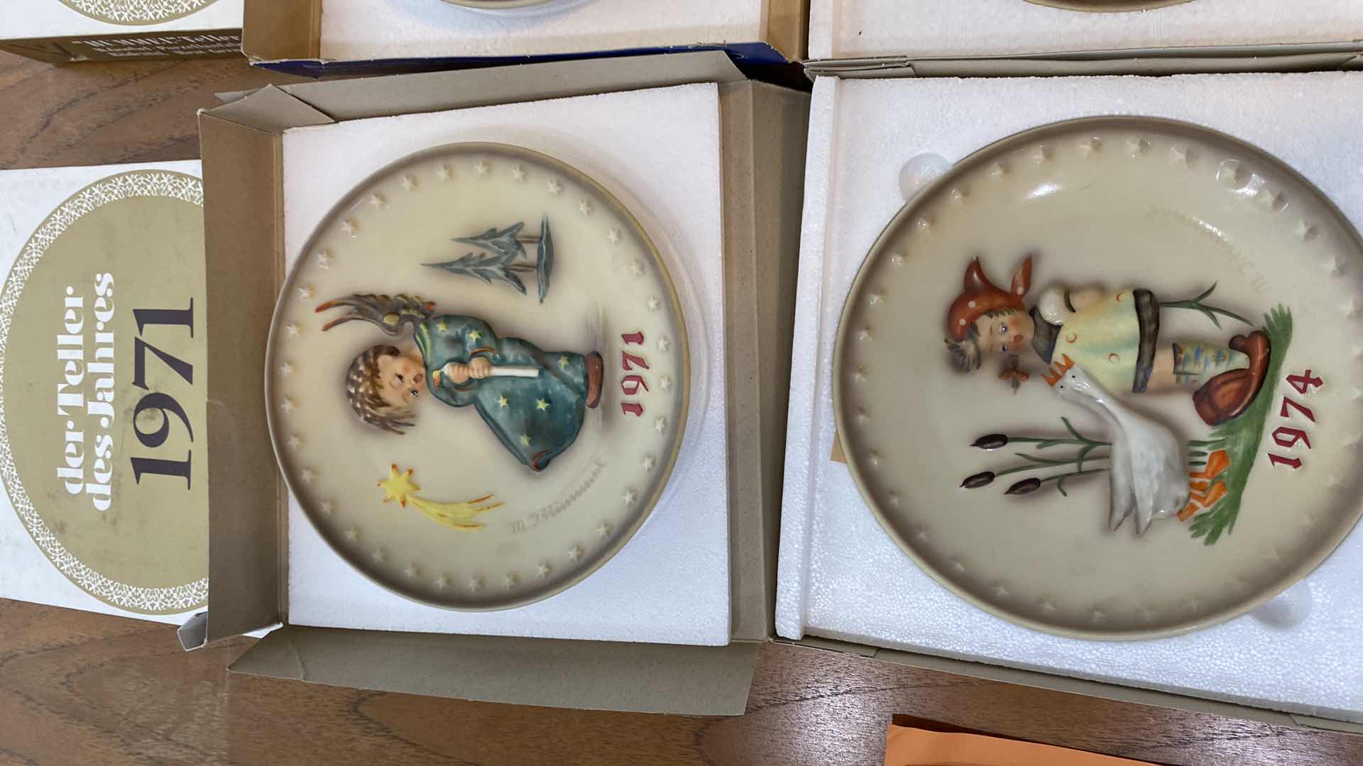 Photo 1 of J HUMMEL COLLECTOR PLATES YEARS 1971 to 1974