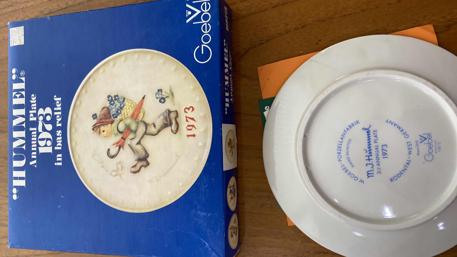 Photo 1 of J HUMMEL COLLECTOR PLATES YEARS 1971 to 1974