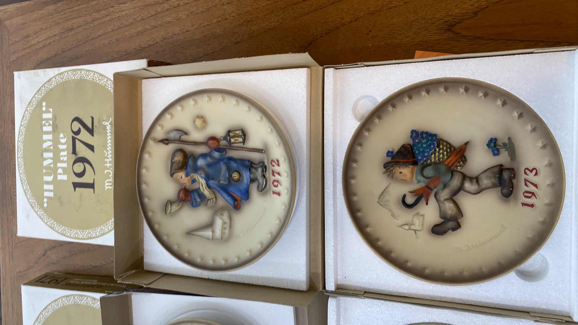 Photo 1 of J HUMMEL COLLECTOR PLATES YEARS 1971 to 1974