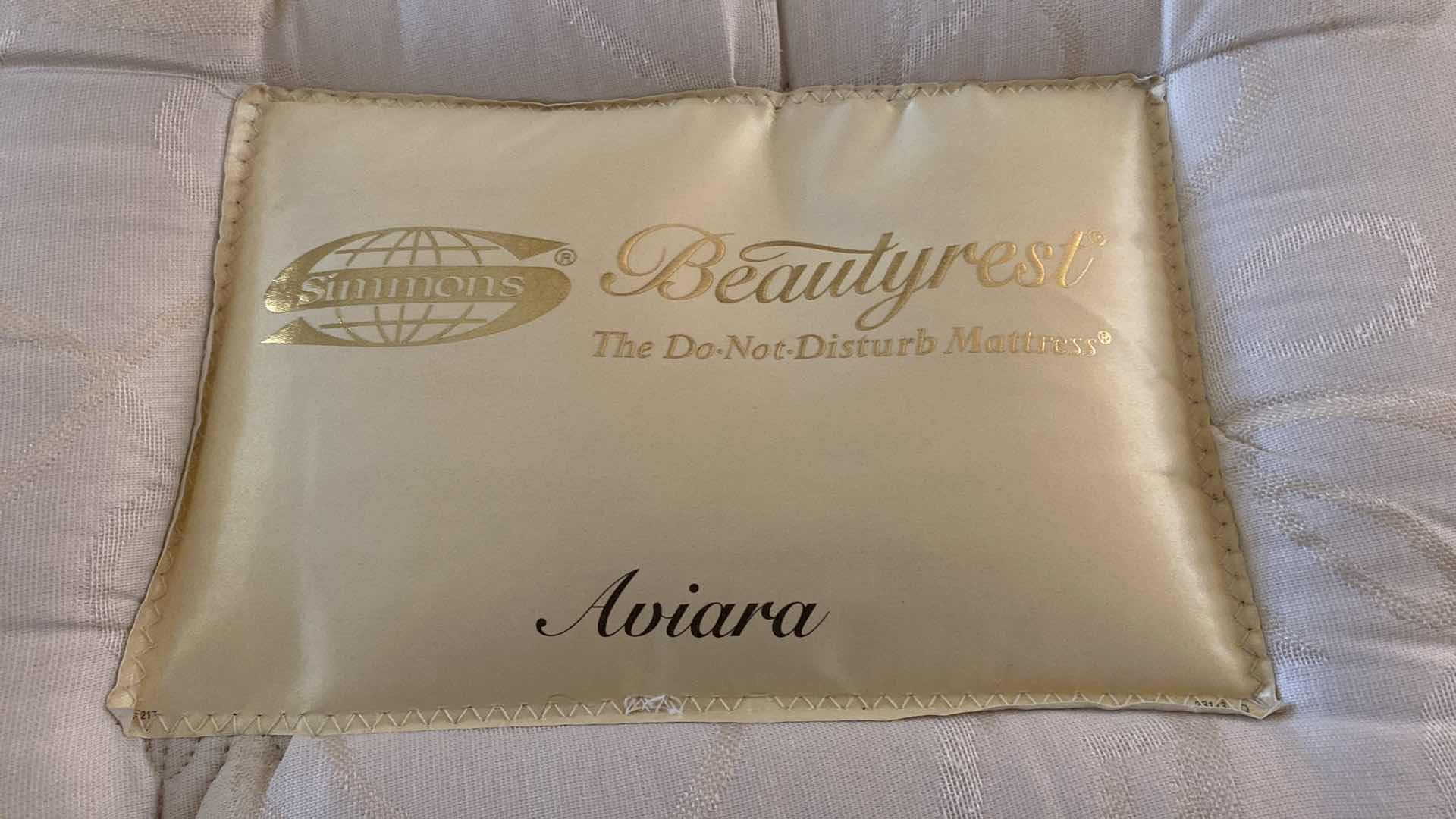 Photo 1 of BEAUTY REST AVIARA KING MATTRESS BOX SPRINGS AND RAILS