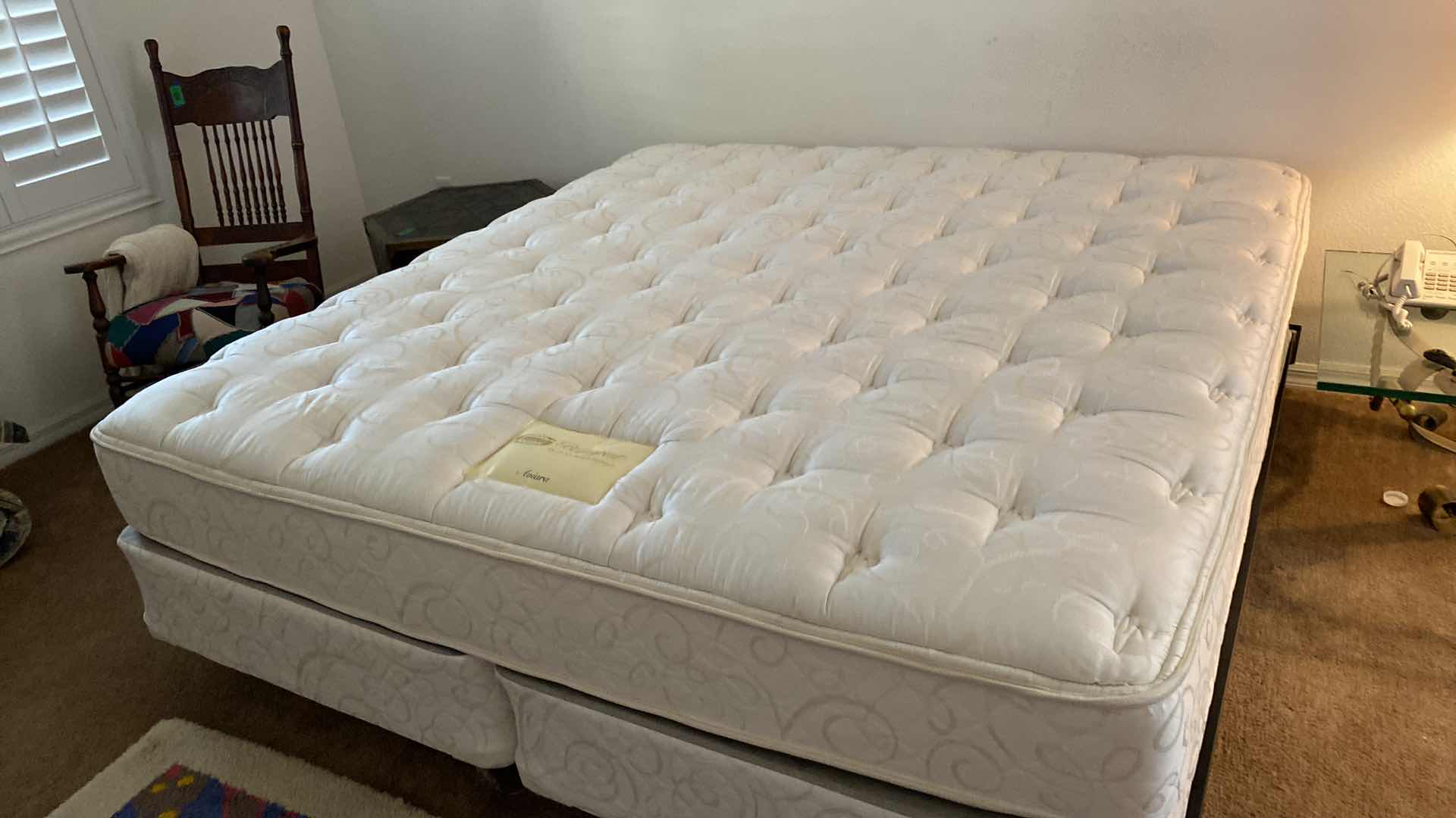 Photo 2 of BEAUTY REST AVIARA KING MATTRESS BOX SPRINGS AND RAILS