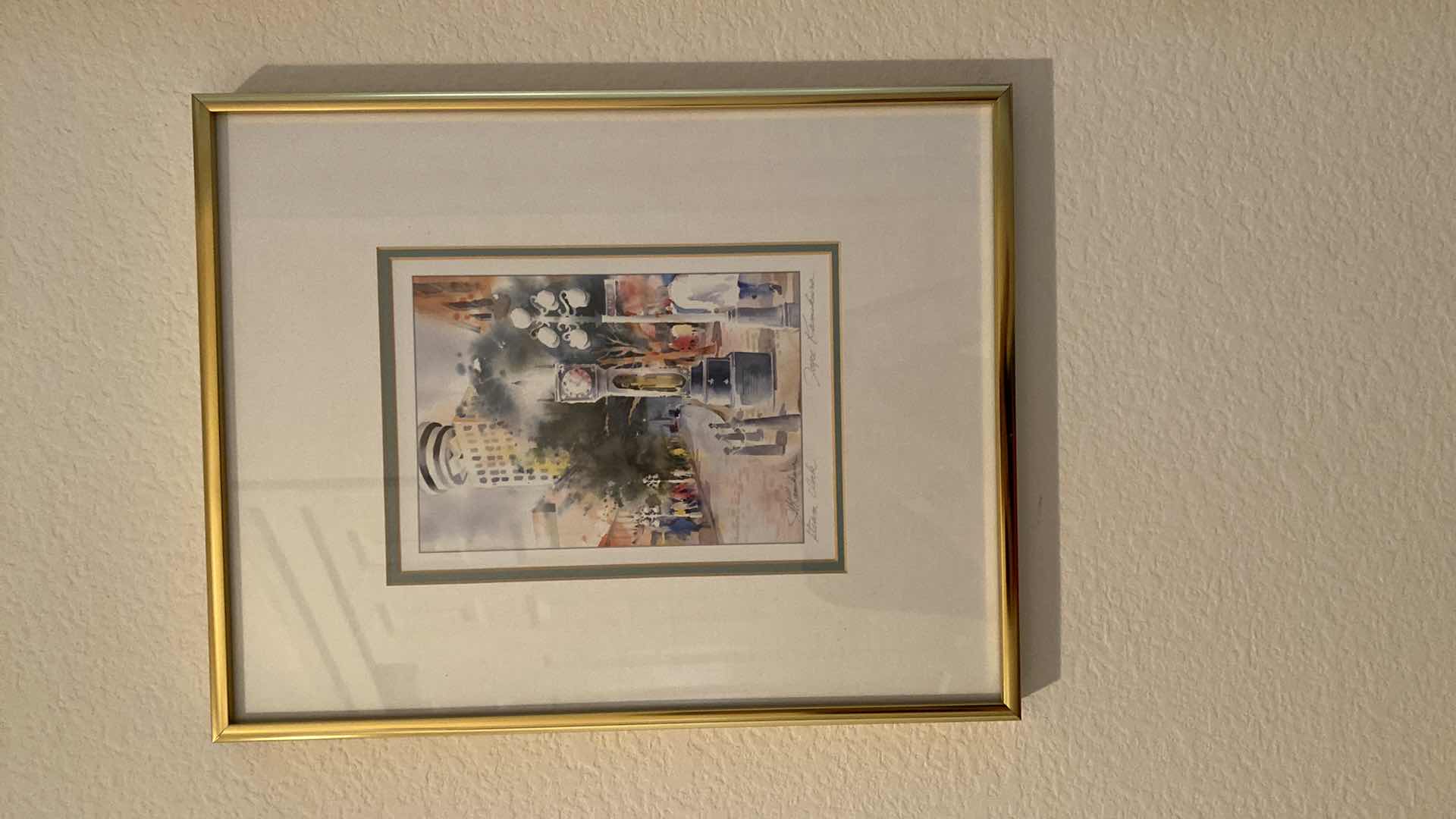 Photo 1 of FRAMED WATERCOLOR ART JOYCE KAMIKURA 11 1/2“ x 14 1/2“
