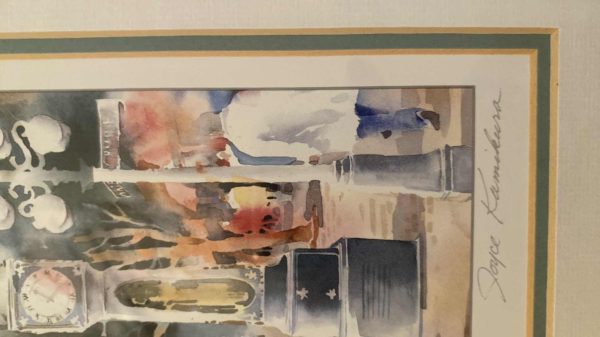 Photo 1 of FRAMED WATERCOLOR ART JOYCE KAMIKURA 11 1/2“ x 14 1/2“
