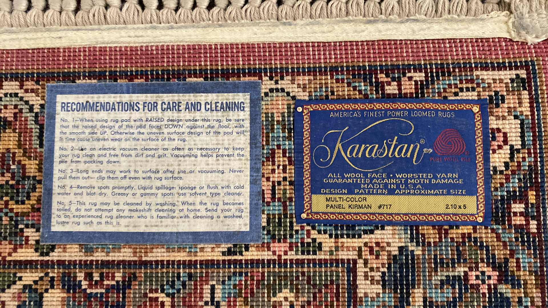 Photo 1 of KARASTAN ENTRY RUG 2 feet10” x 5’