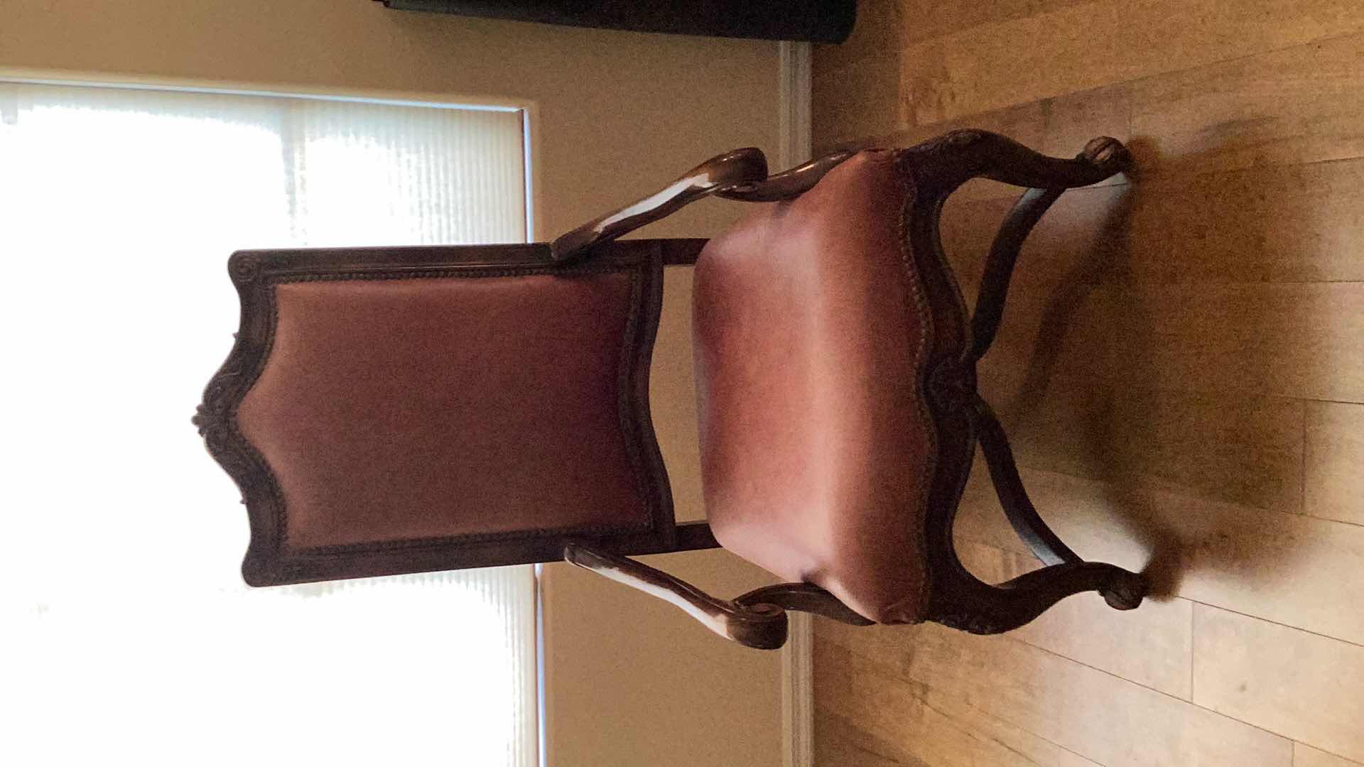 Photo 6 of EASTERN LEGENDS  WOOD AND LEATHER CHAIR 27” x 50”