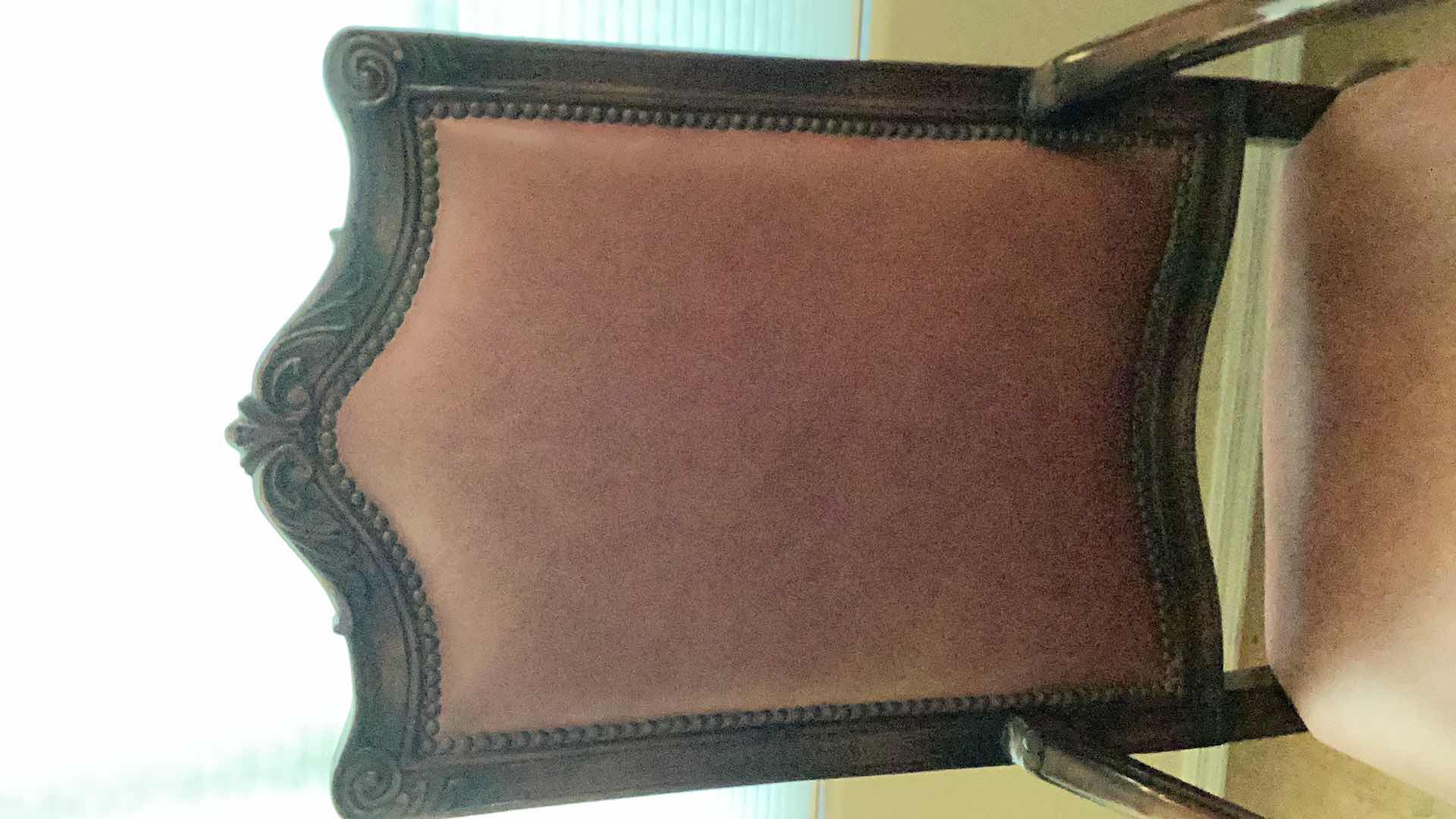 Photo 1 of EASTERN LEGENDS  WOOD AND LEATHER CHAIR 27” x 50”