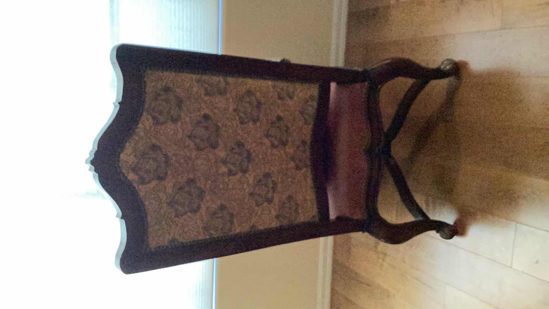 Photo 1 of EASTERN LEGENDS  WOOD AND LEATHER CHAIR 27” x 50”