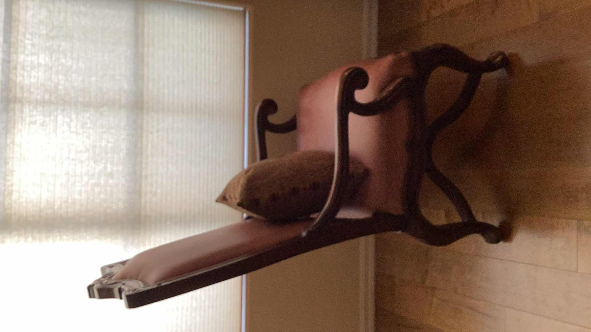 Photo 5 of EASTERN LEGENDS  WOOD AND LEATHER CHAIR 27” x 50”