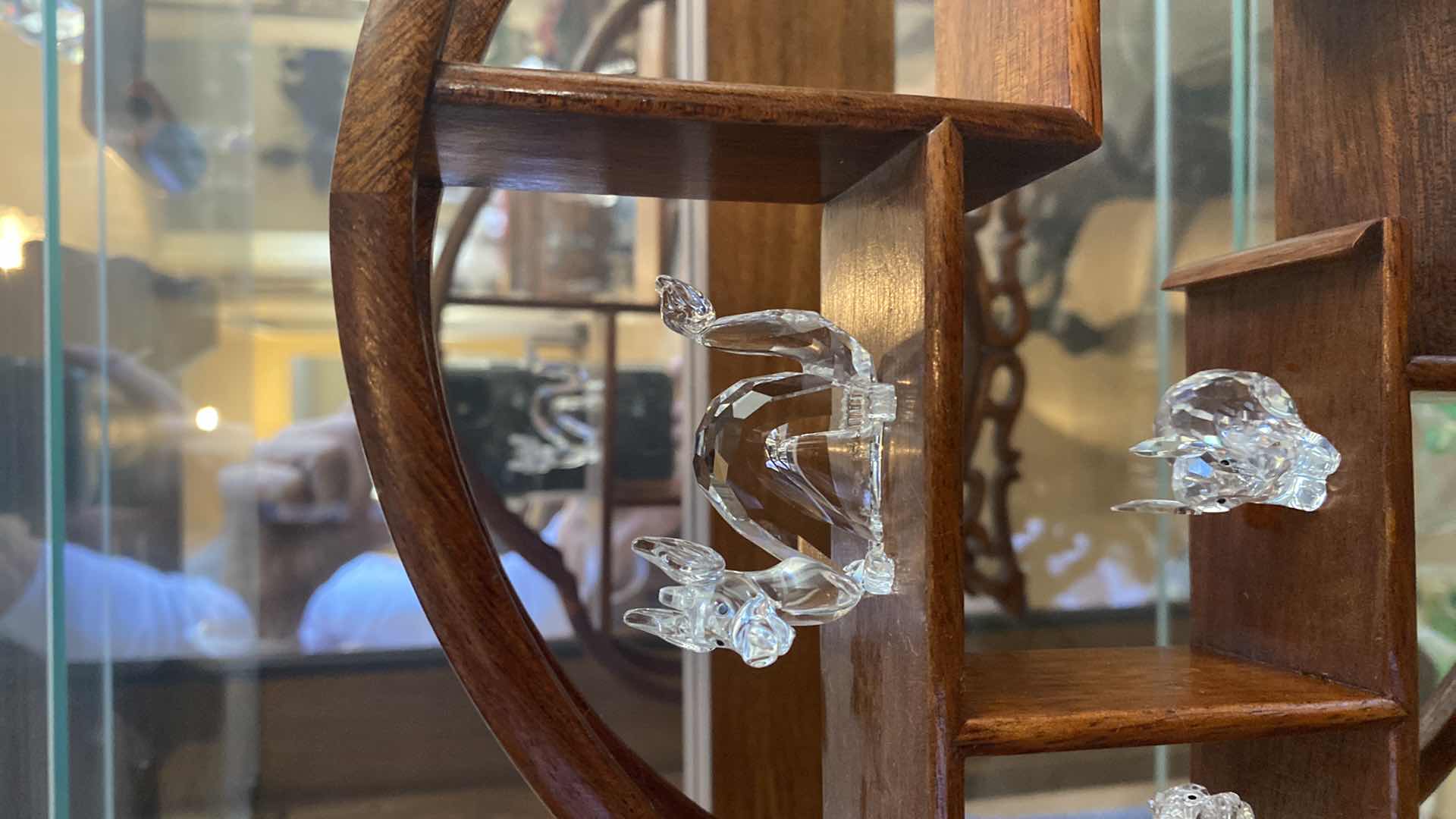 Photo 1 of 7 SWAROVSKI CRYSTAL ANIMALS ON DISPLAY STAND EST. VALUE $750