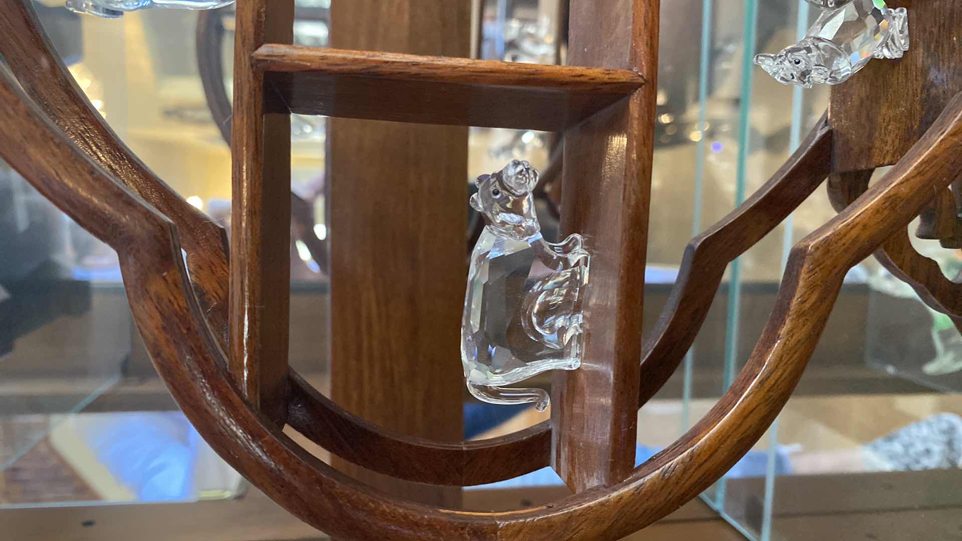 Photo 1 of 7 SWAROVSKI CRYSTAL ANIMALS ON DISPLAY STAND EST. VALUE $750