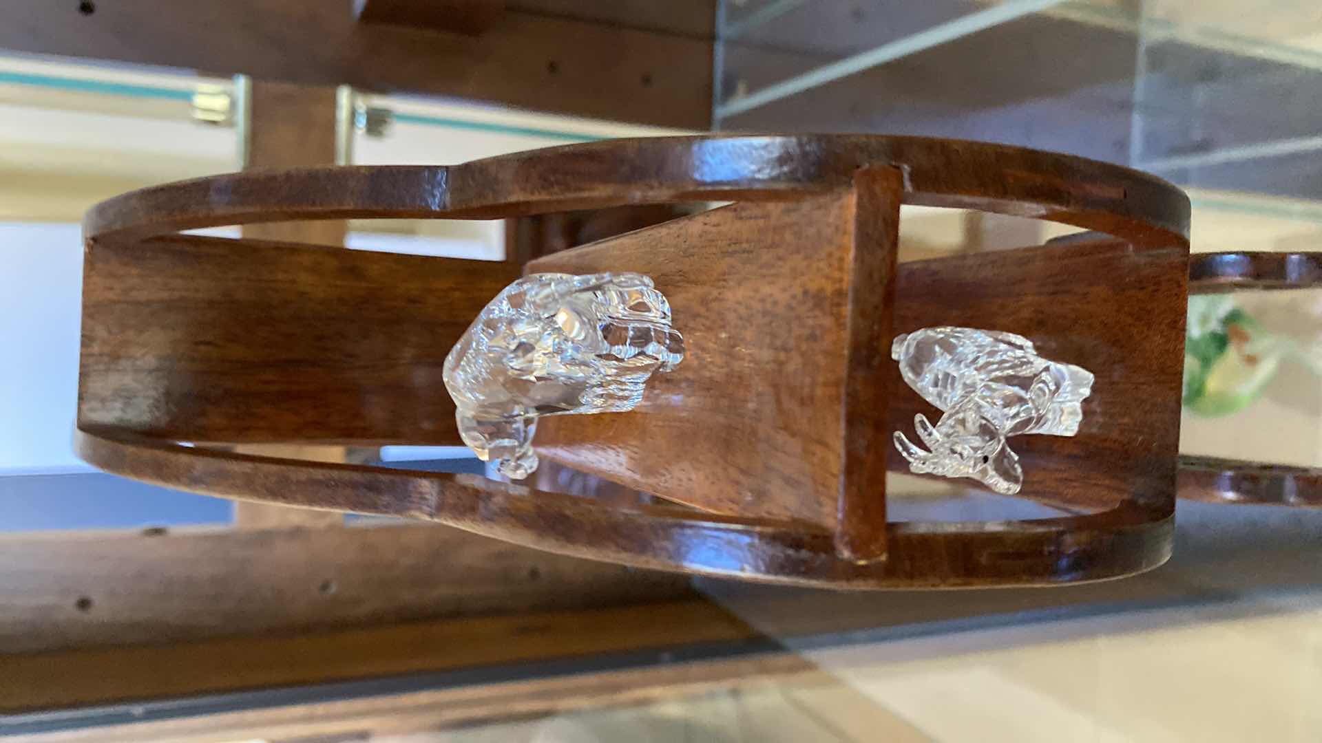 Photo 1 of 7 SWAROVSKI CRYSTAL ANIMALS ON DISPLAY STAND EST. VALUE $750