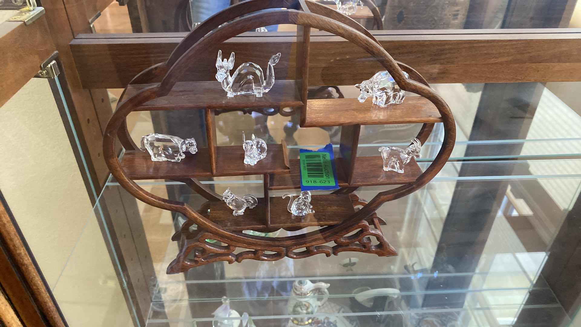 Photo 1 of 7 SWAROVSKI CRYSTAL ANIMALS ON DISPLAY STAND EST. VALUE $750