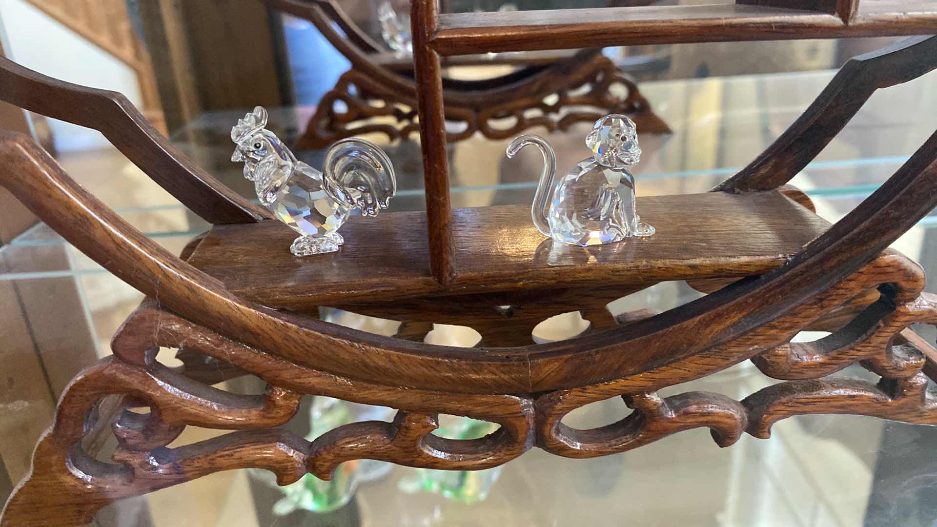 Photo 1 of 7 SWAROVSKI CRYSTAL ANIMALS ON DISPLAY STAND EST. VALUE $750