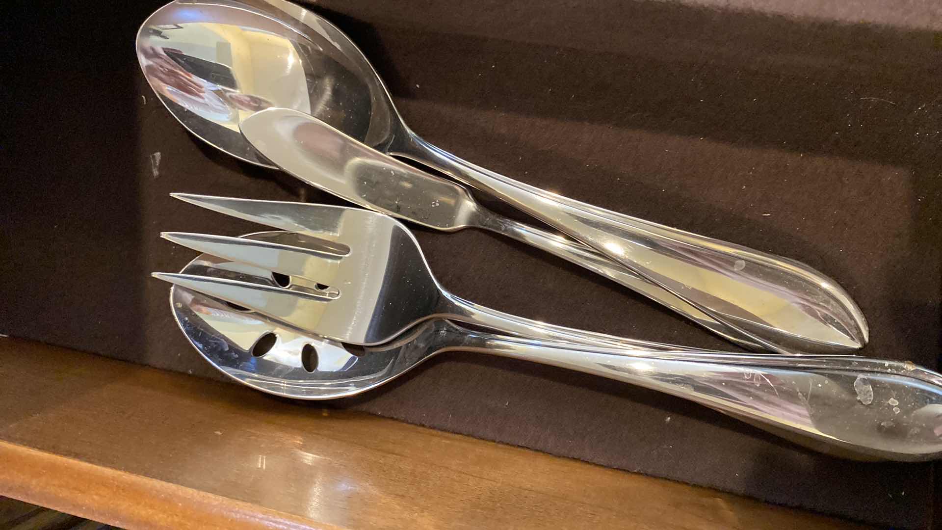 Photo 3 of CONTENTS OF SIDEBOARD DRAWER DANSK SILVERWARE