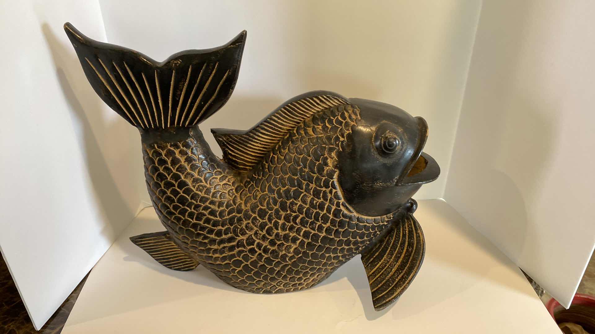 Photo 4 of CERAMIC FISH STATUE 19” x 16”