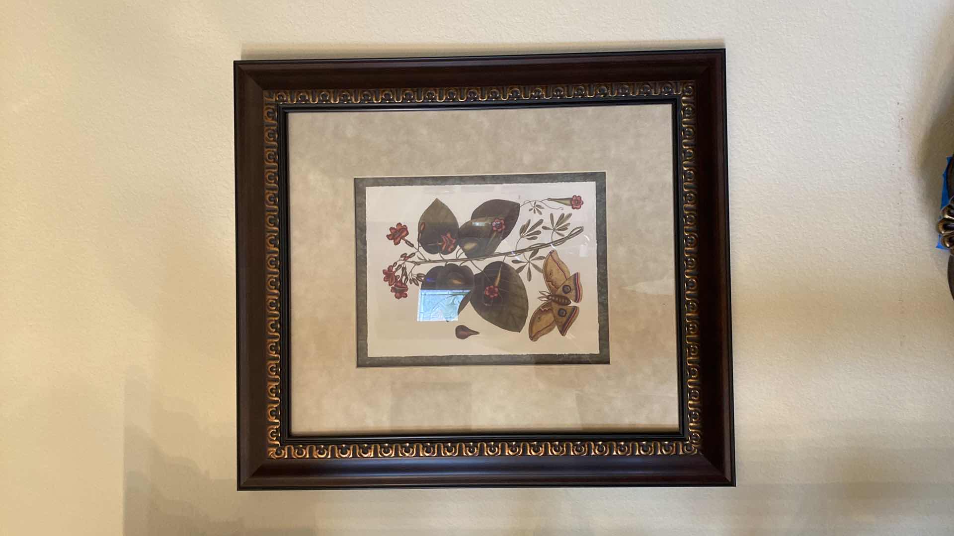 Photo 4 of 2-FRAMED BOTANICAL ARTWORK 22” x 25”