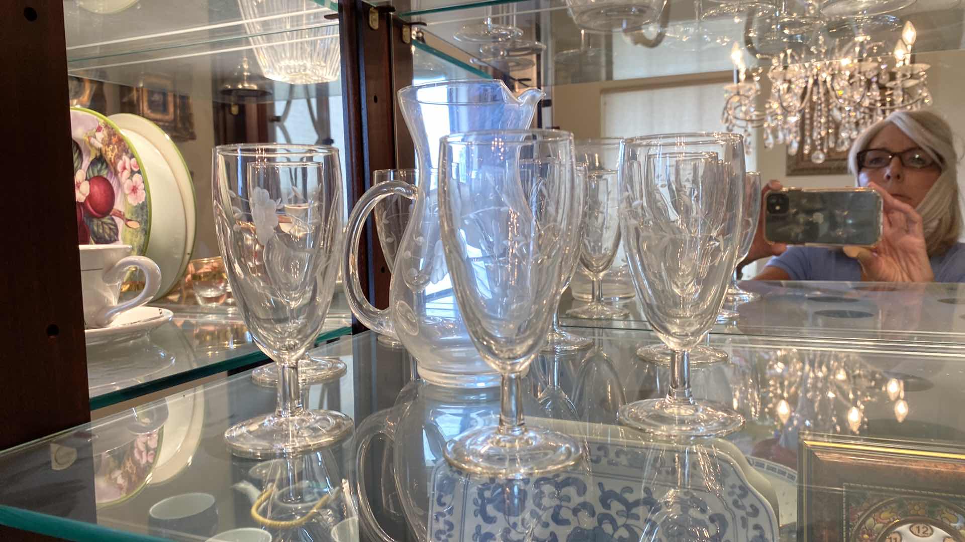 Photo 2 of 7 CORDIAL GLASSES AND SMALL PITCHER