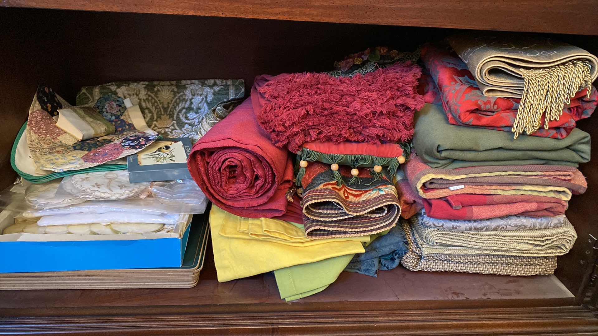 Photo 1 of CONTENTS IN CHINA CABINET LINENS PLACEMATS