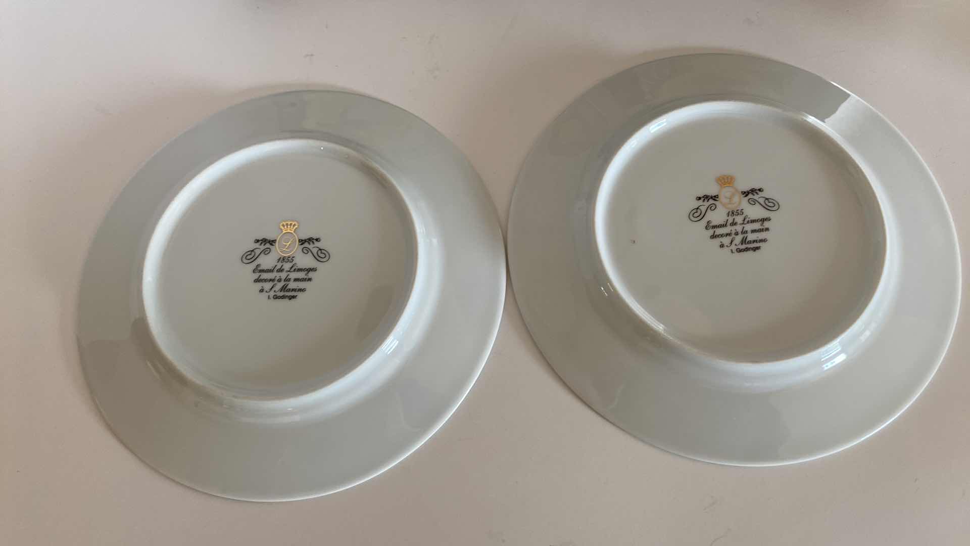 Photo 4 of 4 LIMOGES I. GODINGER COLLECTOR PLATES 7 1/2”