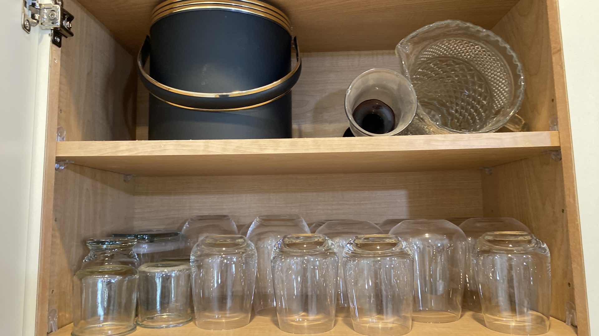Photo 1 of 2 CONTENTS OF KITCHEN CABINETs GLASSWARE AND MORE