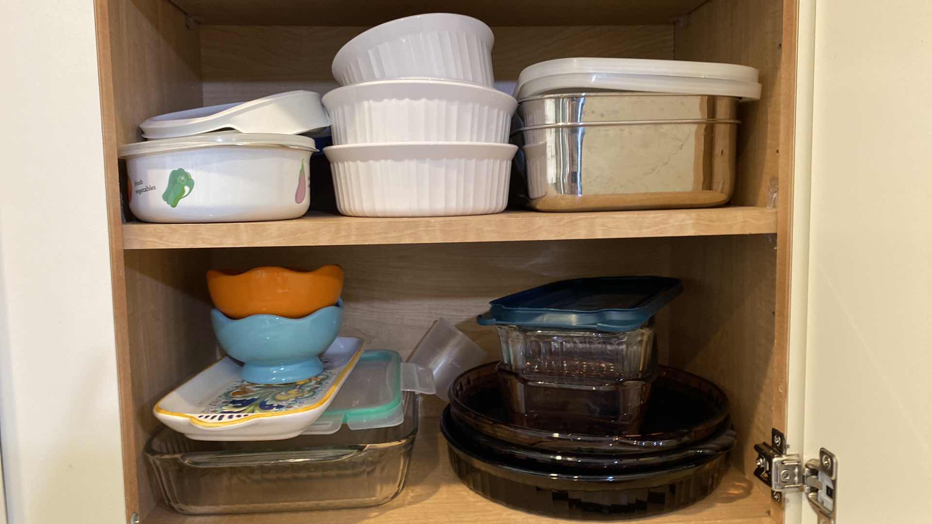 Photo 1 of CONTENTS OF KITCHEN CABINET CORNING WARE AND MORE