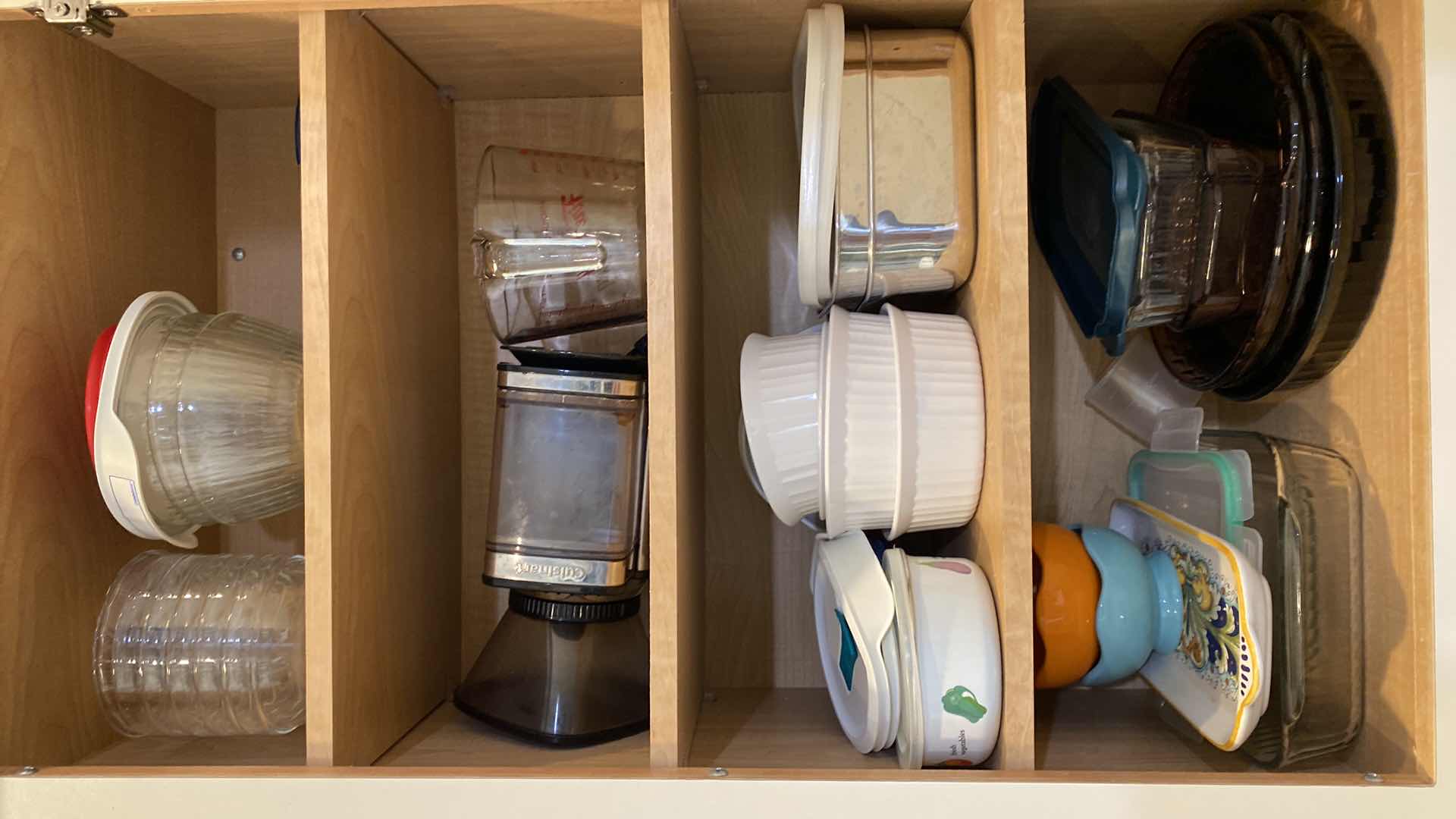 Photo 1 of CONTENTS OF KITCHEN CABINET CORNING WARE AND MORE