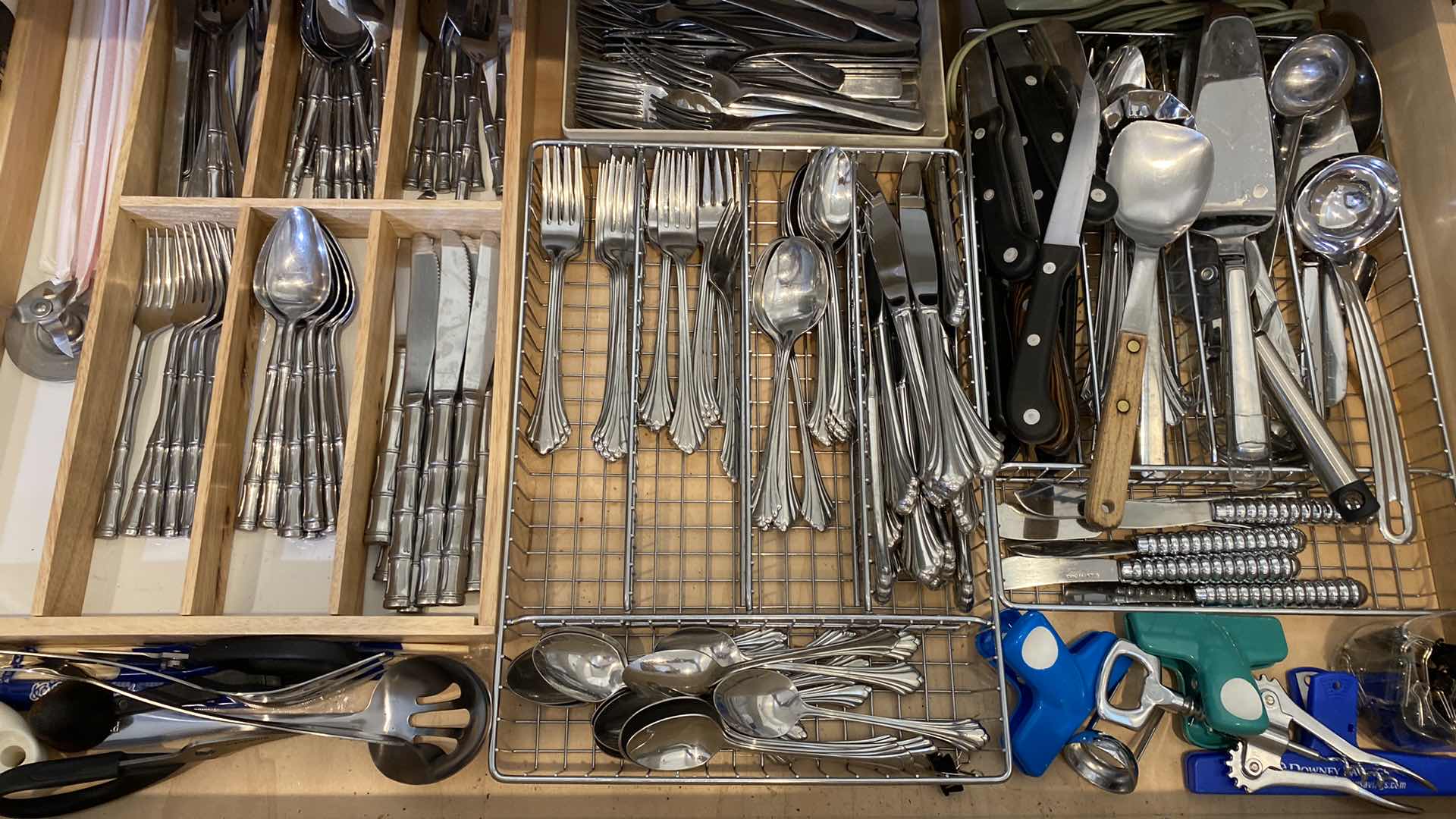 Photo 1 of CONTENTS OF KITCHEN CABINET SILVERWARE