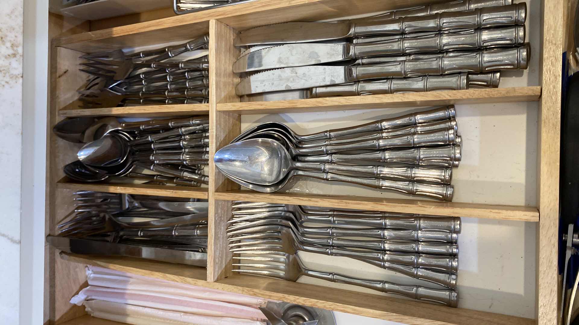 Photo 1 of CONTENTS OF KITCHEN CABINET SILVERWARE