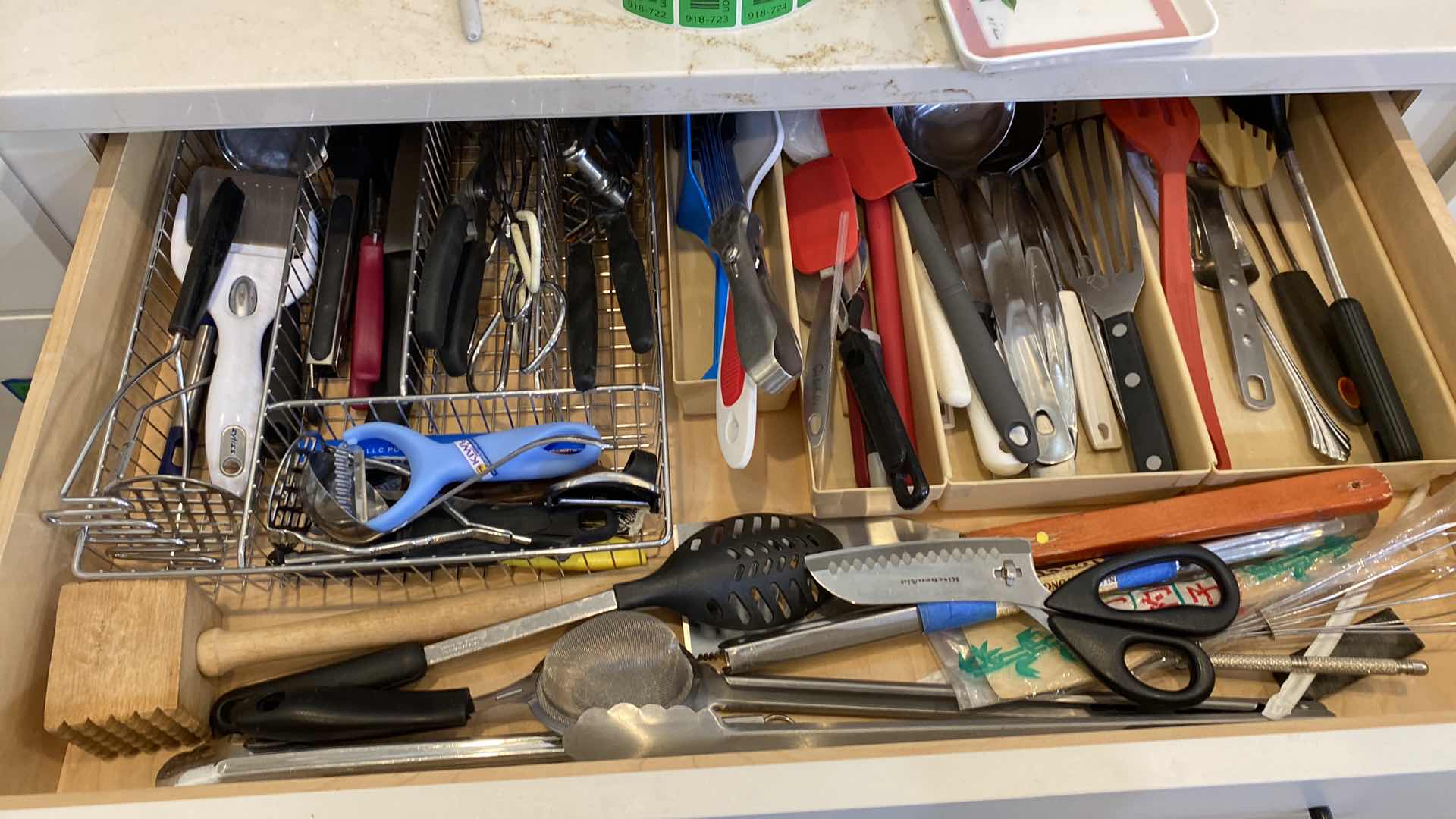 Photo 1 of CONTENTS OF KITCHEN CABINET COOKING UTENSILS