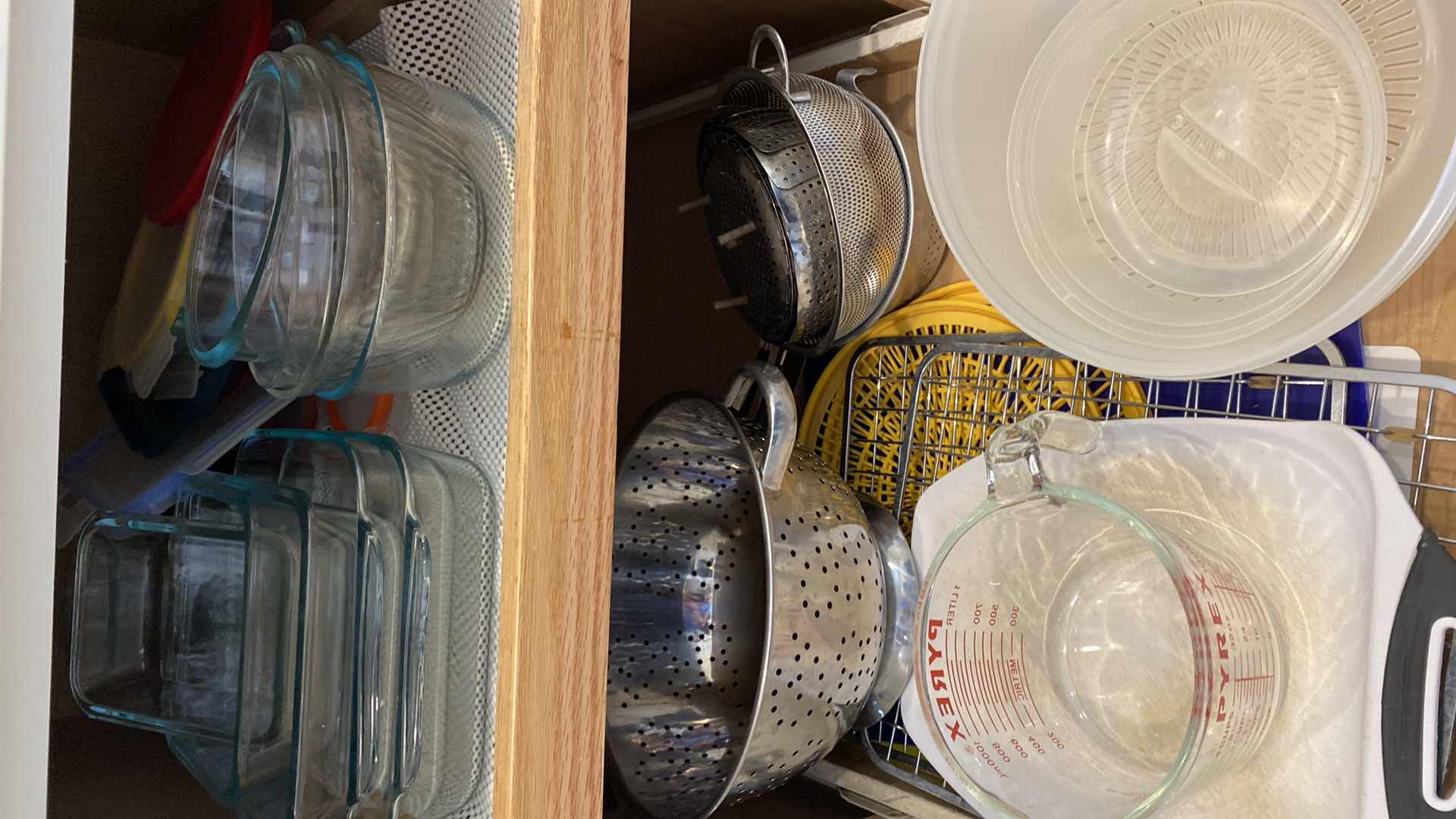 Photo 1 of CONTENTS OF KITCHEN CABINET GLASS STORAGE WITH LIDS AND MORE