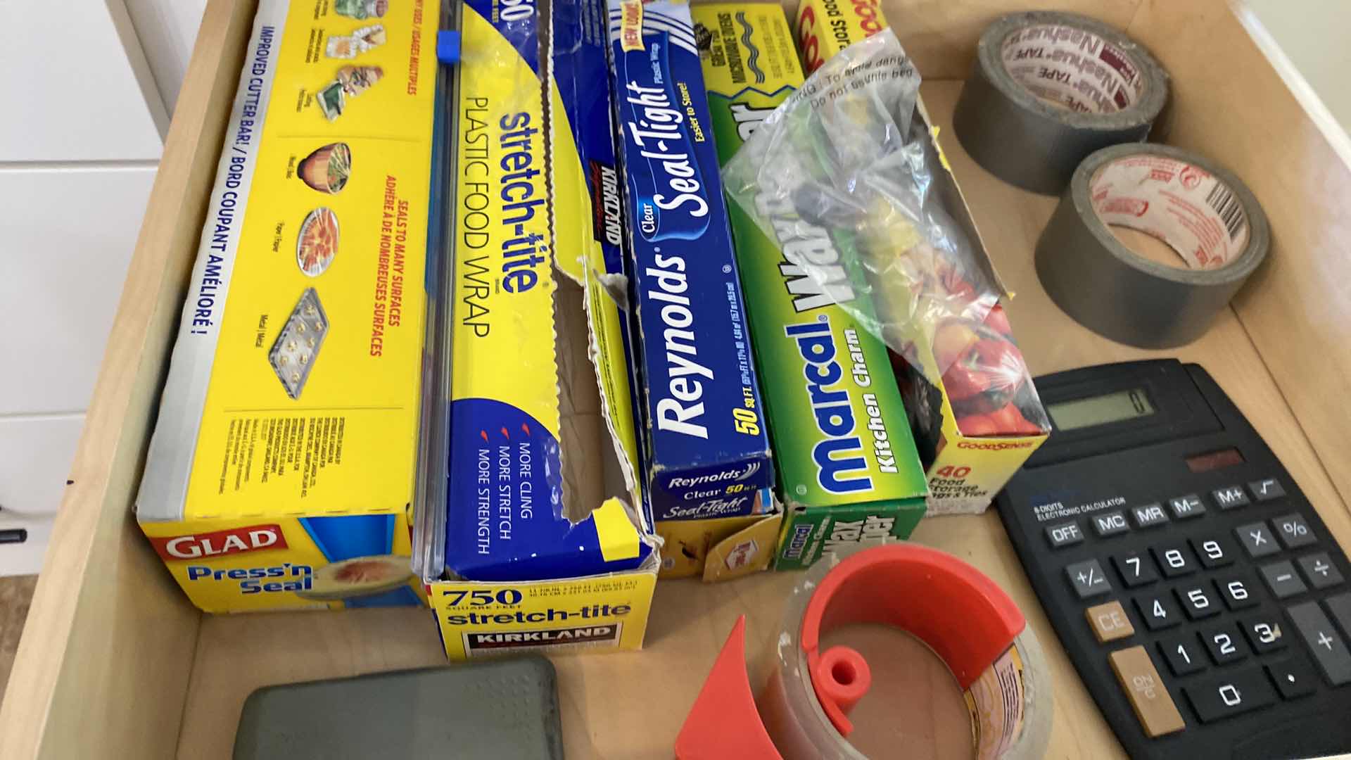 Photo 1 of CONTENTS 3 DRAWERS KITCHEN WRAP STORAGE TAPE