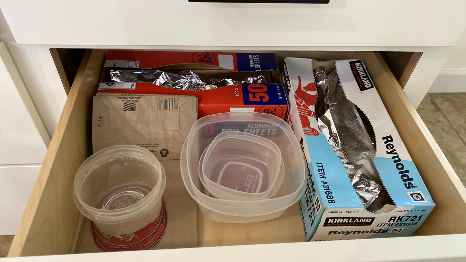 Photo 1 of CONTENTS 3 DRAWERS KITCHEN WRAP STORAGE TAPE