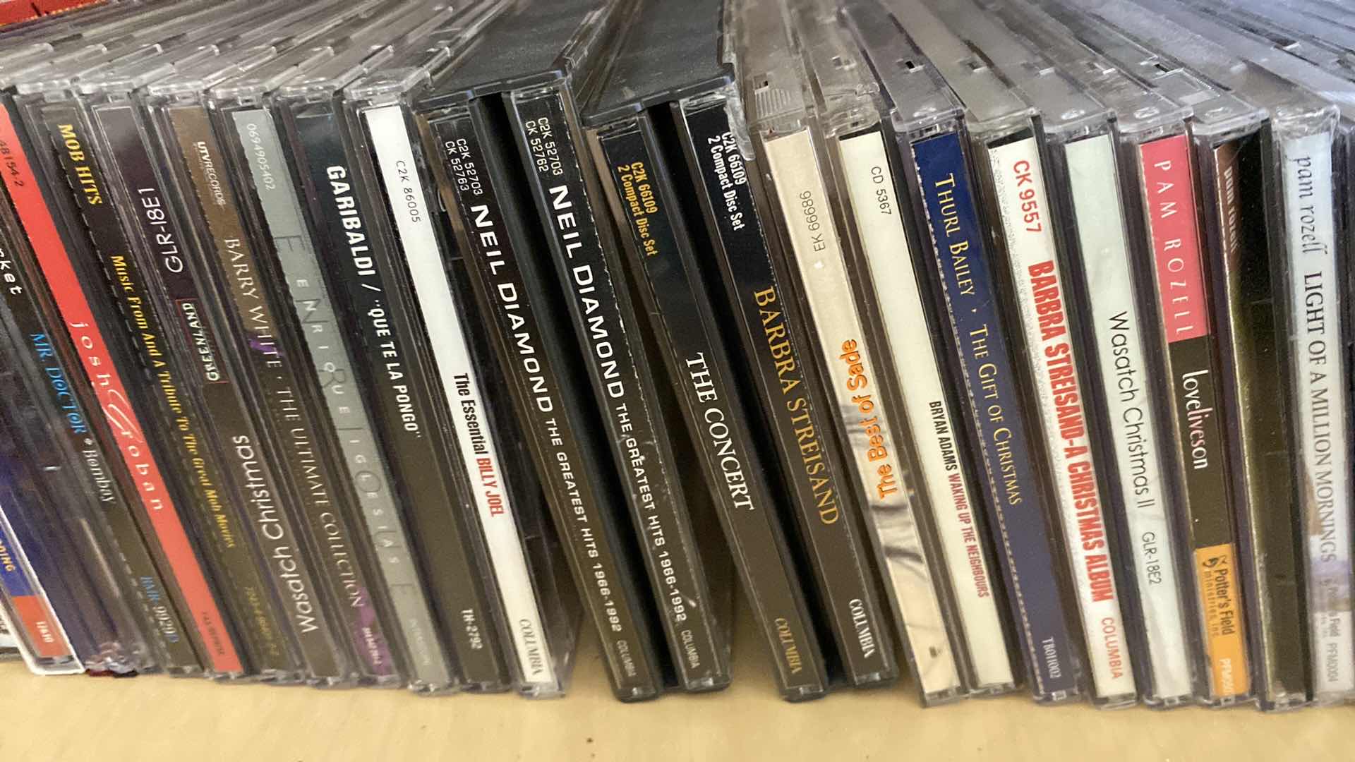 Photo 6 of CONTENTS OF CABINET FAMILY ROOM CDS SPEAKERS CASSETTES