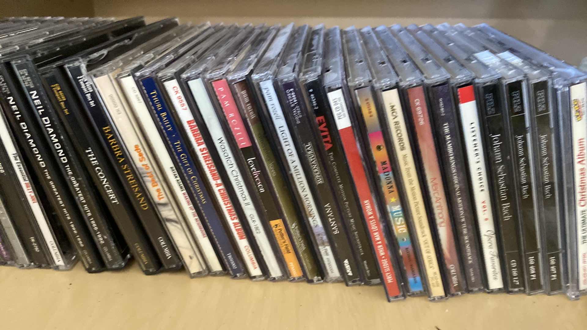 Photo 7 of CONTENTS OF CABINET FAMILY ROOM CDS SPEAKERS CASSETTES