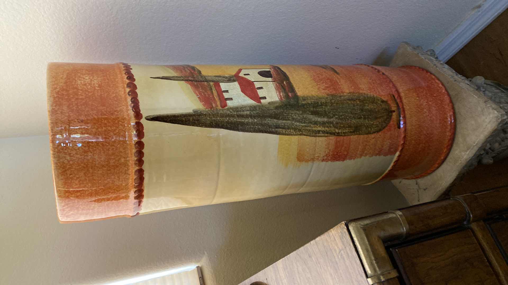 Photo 5 of CERAMIC TUSCAN DECOR ON PEDESTAL CERAMIC IS 34”