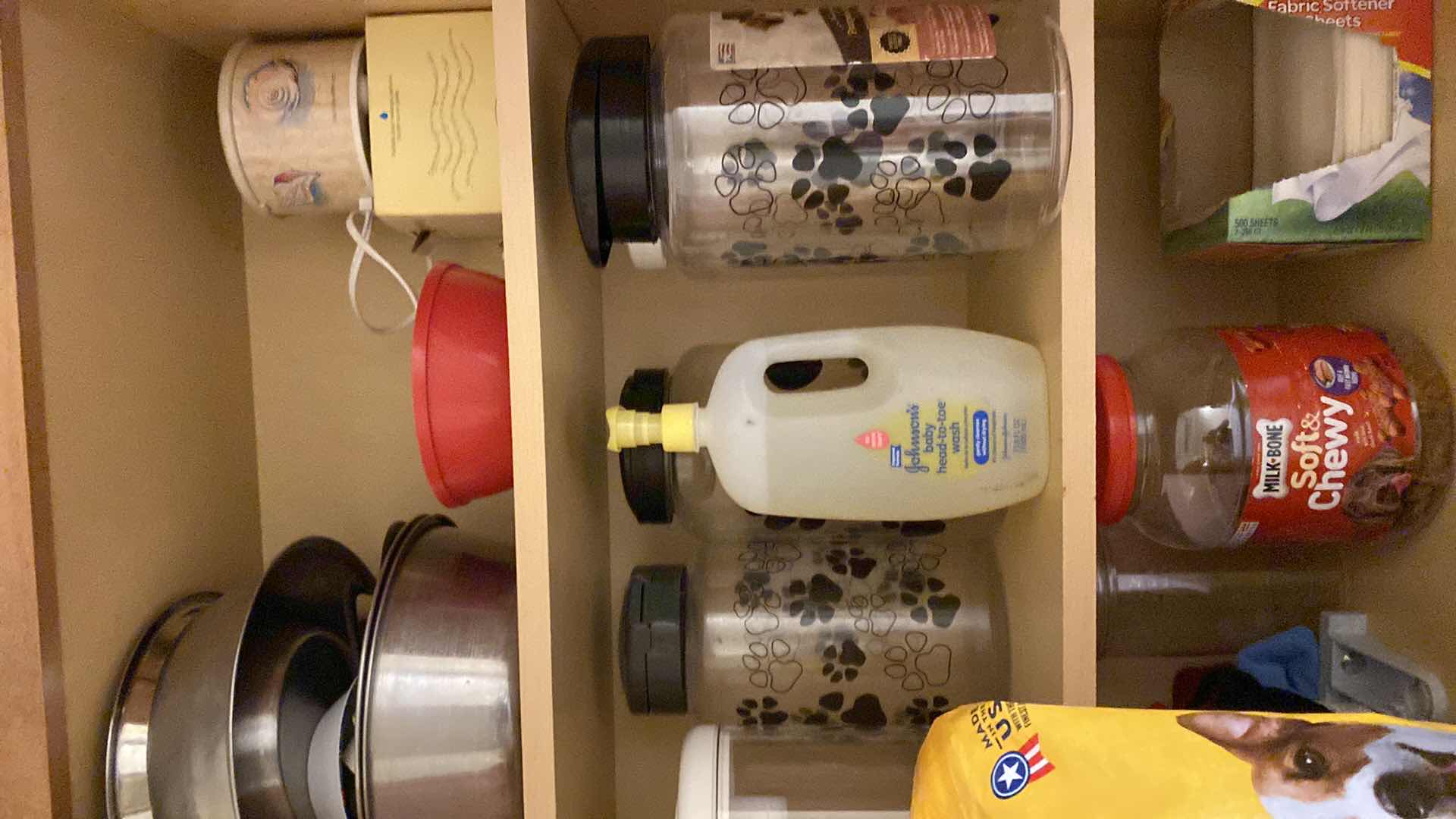 Photo 2 of CONTENTS OF LAUNDRY ROOM CABINET DOG FOOD AND MORE